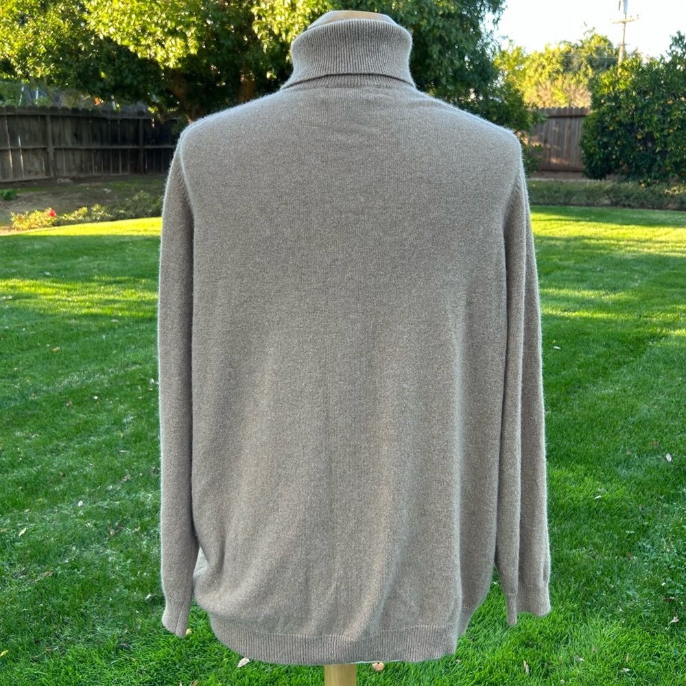 Lands’ End Cashmere Turtleneck Sweater in Camel Size 2X - Picture 3 of 8